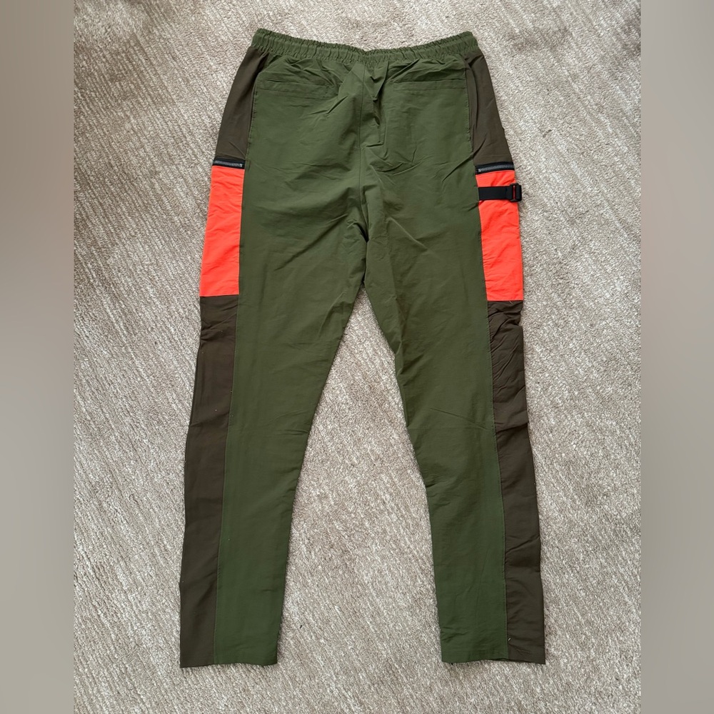 Olive & Orange Tactical Track Jogger Pants - Picture 2 of 6